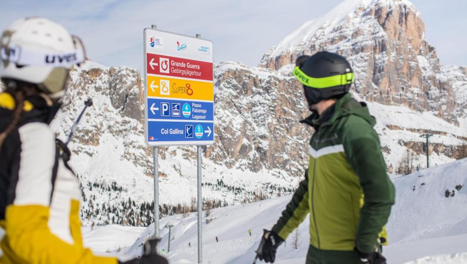 The Slopes of the Dolomiti Superski Ski Area