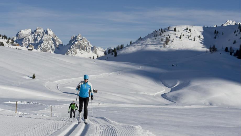 Cross-Country Skiing in the Dolomites