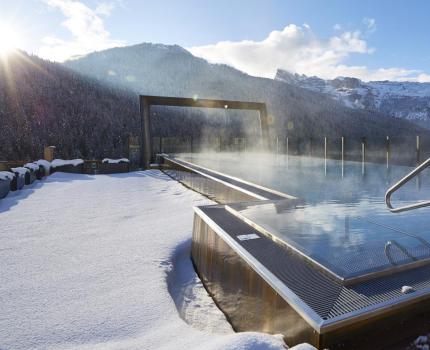 Der Sky Pool im Winter