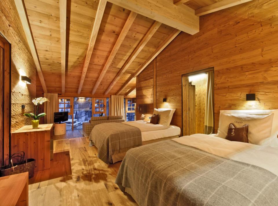Bedroom with Two Single Beds - Chalet Gran Cil