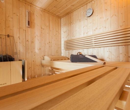 L'interno della sauna finnlandese - Suite Natura Loft