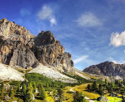 The Falzarego Mountain Pass