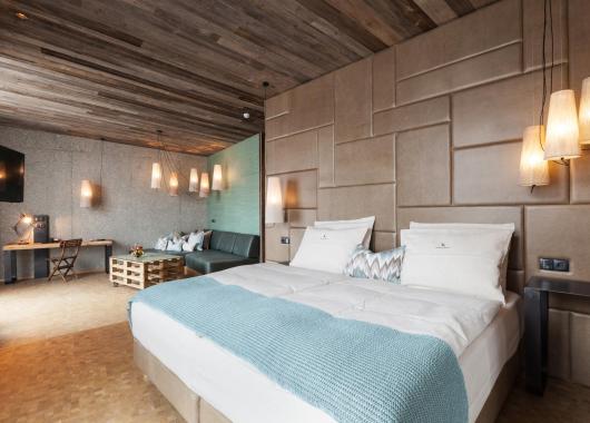 Zona giorno e zona notte - Suite Natura Loft