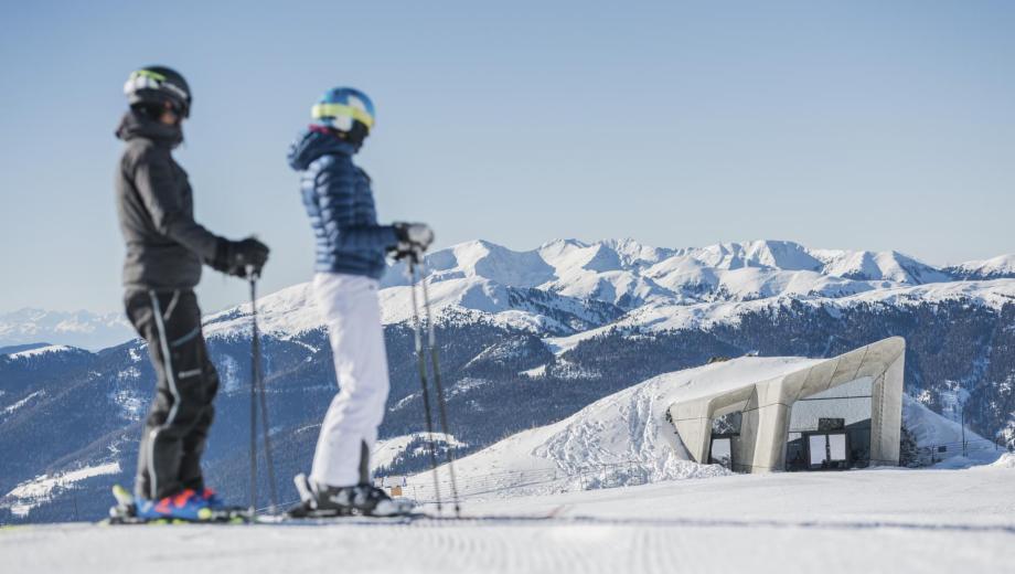 Skifahren im Skigebiet Kronplatz