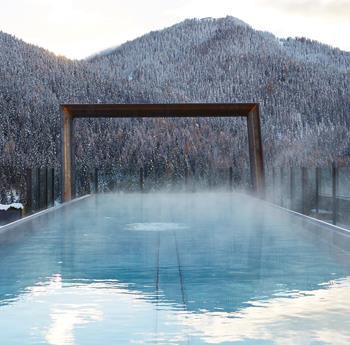 Sky Pool in inverno