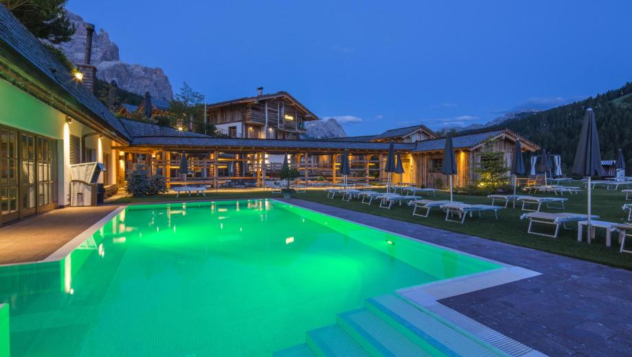 The Outdoor Pool at Evening