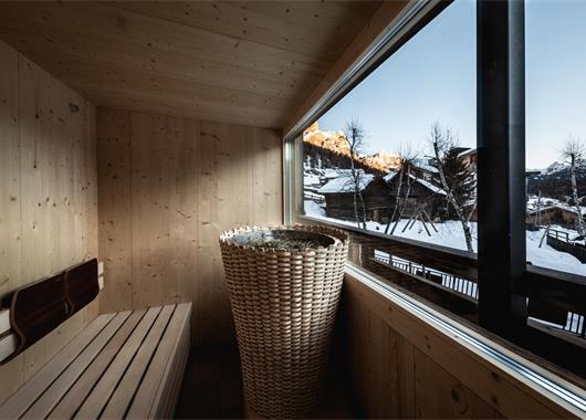 Sauna con vista