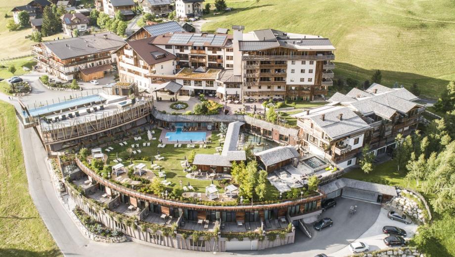 Hotel Fanes seen from above