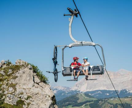 Aufstiegsanlage für Mountainbiker