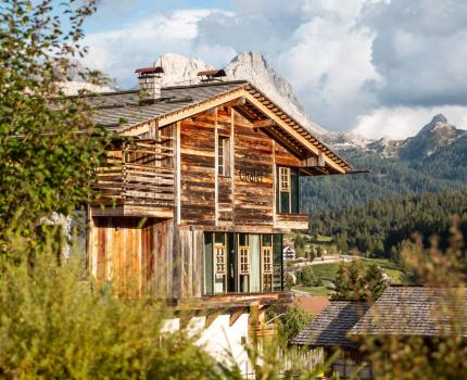 Chalet con vista della valle