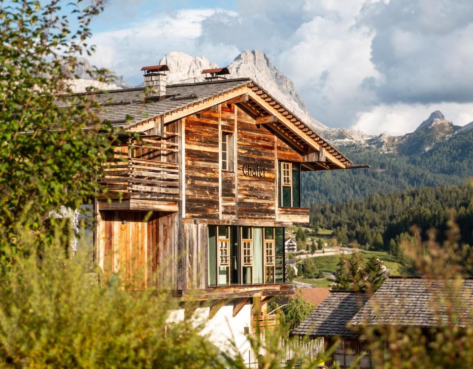 Chalet con vista della valle